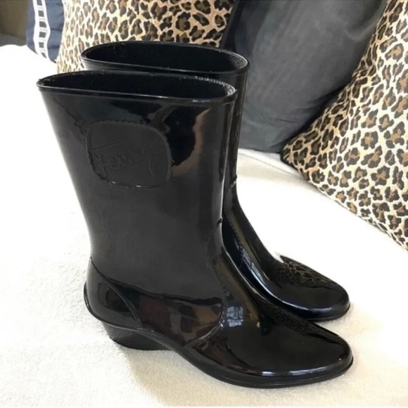 Salvatore Ferragamo Black Women's Rain Boots - Picture 11 of 11